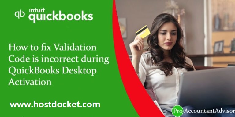 get quickbooks validation code